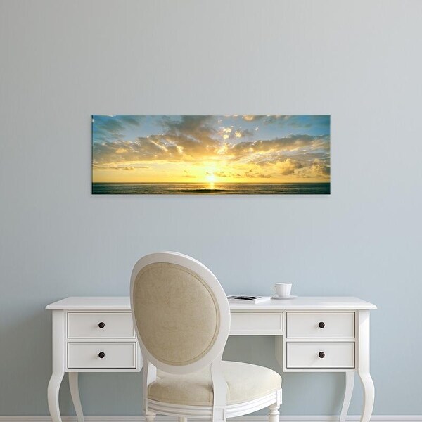 Easy Art Prints Panoramic Image 'Scenic view of Pacific Ocean at sunset, La Jolla, San Diego, California' Canvas Art
