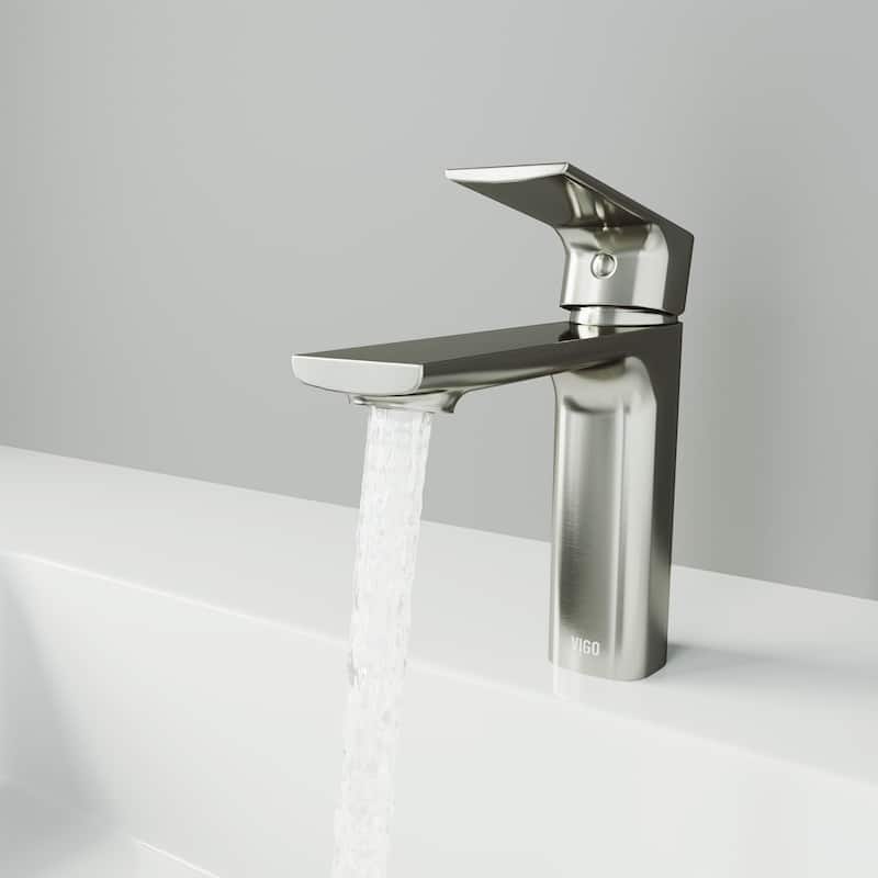 VIGO Davidson 6" H Single Handle Single Hole Bathroom Faucet