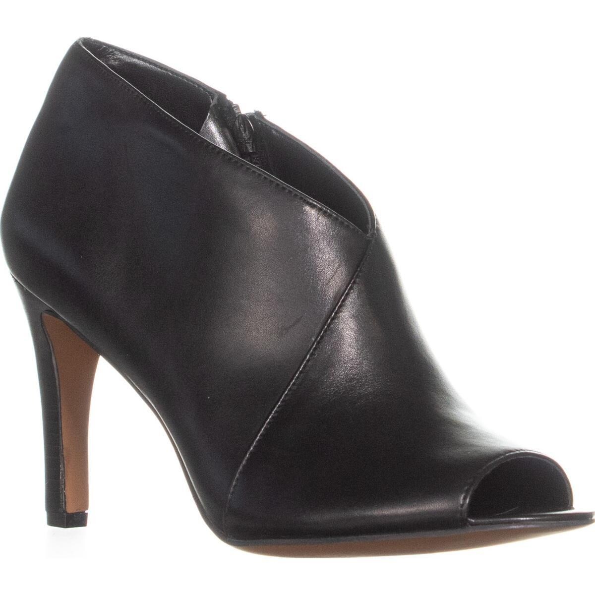 franco sarto open toe booties