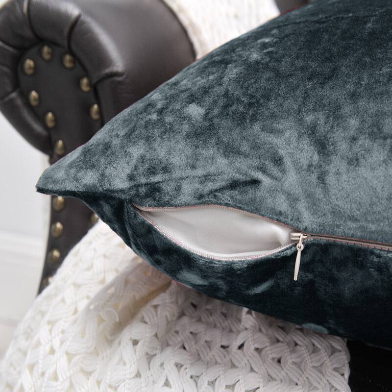 Rancho Crushed Velvet Throw Pillow Cover Set, NO INSERT