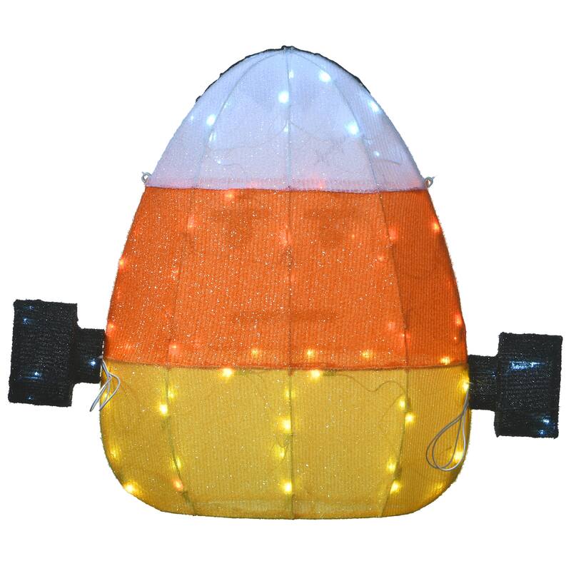 National Tree Company Halloween Pre-Lit Candy Corn Frankenstein Outdoor Decoration, LED Lights, 24 Inches