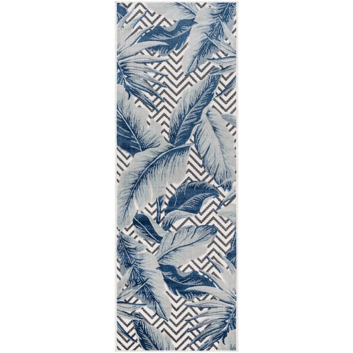 Livabliss Cabo Indoor/ Outdoor Chevron Tropical Area Rug