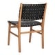 preview thumbnail 7 of 11, SAFAVIEH Taika Leather Dining Chair - Black