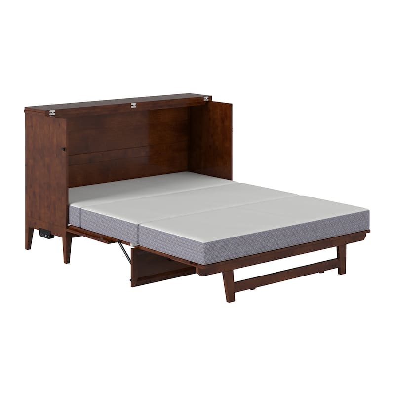 Santa Fe Murphy Bed Chest with Mattress and Built-in Charger