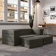 preview thumbnail 55 of 114, Jaxx Zipline Convertible Queen-size Sleeper Loveseat and Ottoman Set