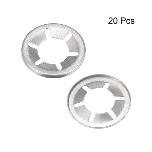 Stainless Steel 20pcs 28mm O.D M16 Internal Tooth Starlock Washer 15.3mm I.D 