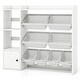 preview thumbnail 13 of 20, Costway Kids Toy Storage and Bookshelf, Wooden Bookcase with 4 Small - See Details