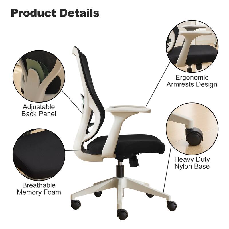 8 Person Attachable Workstation Desks with Chairs Combination