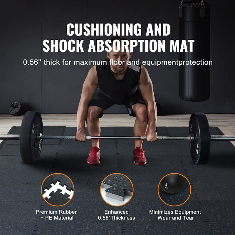 Rubber Foam Gym Mats Interlocking Tiles