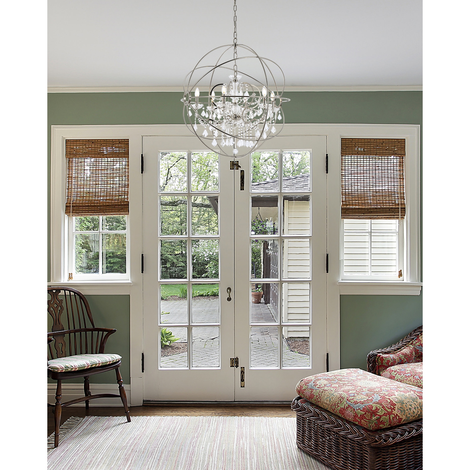 Elegant Lighting 1130D32/RC Geneva 6 Light 32