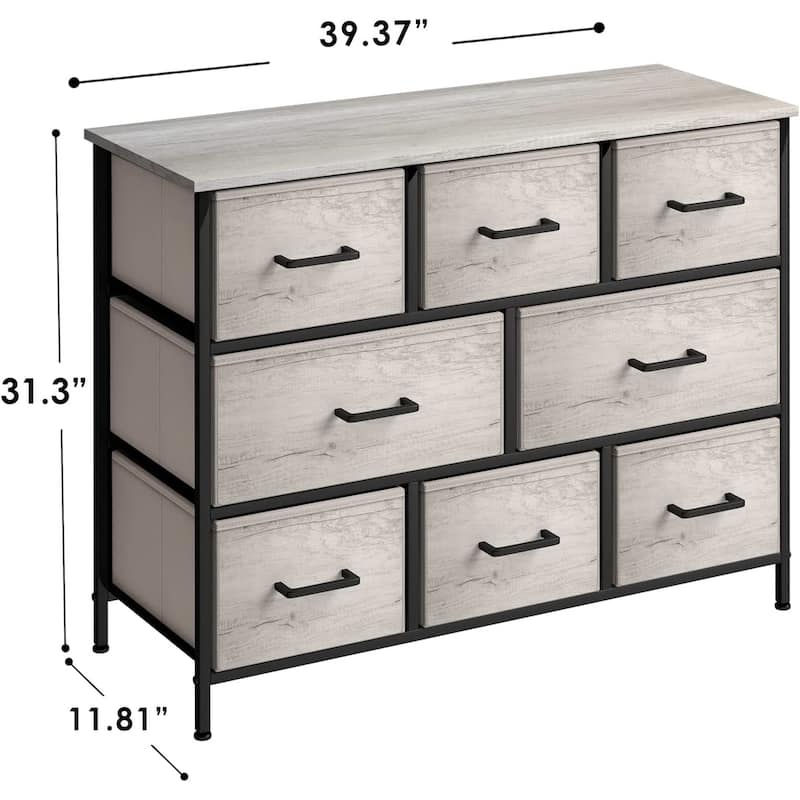 Dresser w/ 8 Drawers Furniture Storage Chest for Clothing Organization