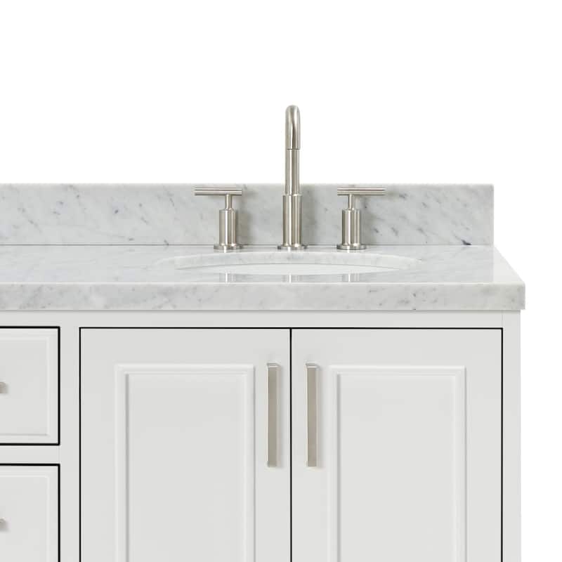 Ariel M061DCWOVO Stafford 61" Free Standing Double Basin Vanity Set