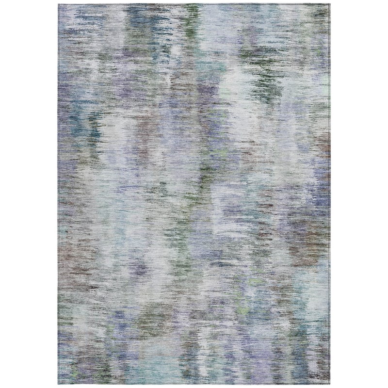HomeRoots Abstract Transitional Rectangle Outdoor Rug