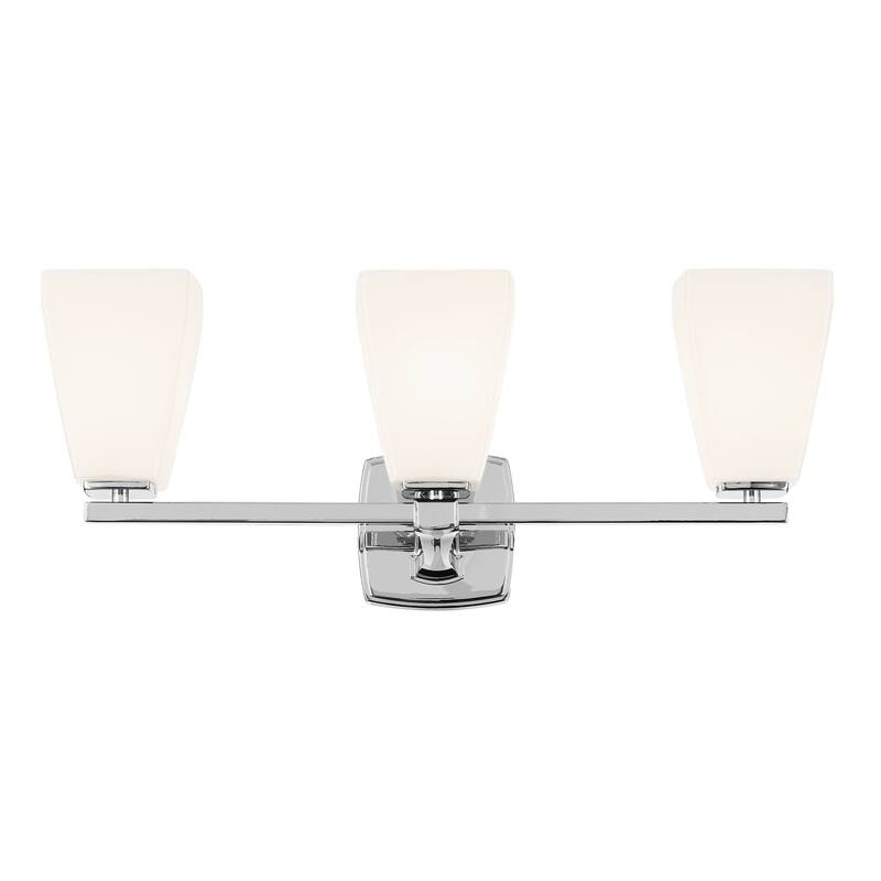 Kichler Lighting Marant 23.75" 3-Light Vanity Light with Opal Glass in Chrome