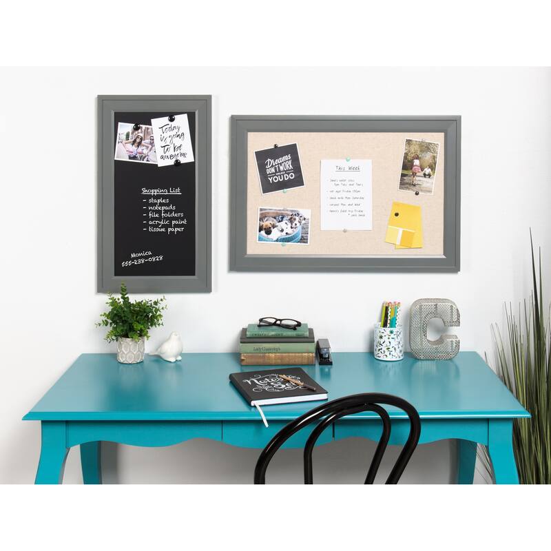 Bosc Linen Fabric Framed Pinboard