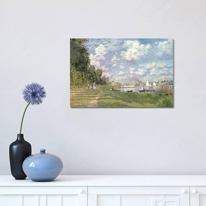 iCanvas "The Marina at Argenteuil, 1872 " by Claude Monet Canvas Print - 12x18x1.5