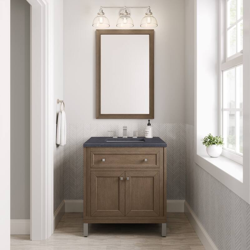 James Martin Vanities Chicago 30" Single Vanity, Whitewashed Walnut