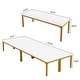 preview thumbnail 36 of 36, 13FT Large Rectangle Conference Meeting Seminar Table for 12-16 Person (Set of 4)