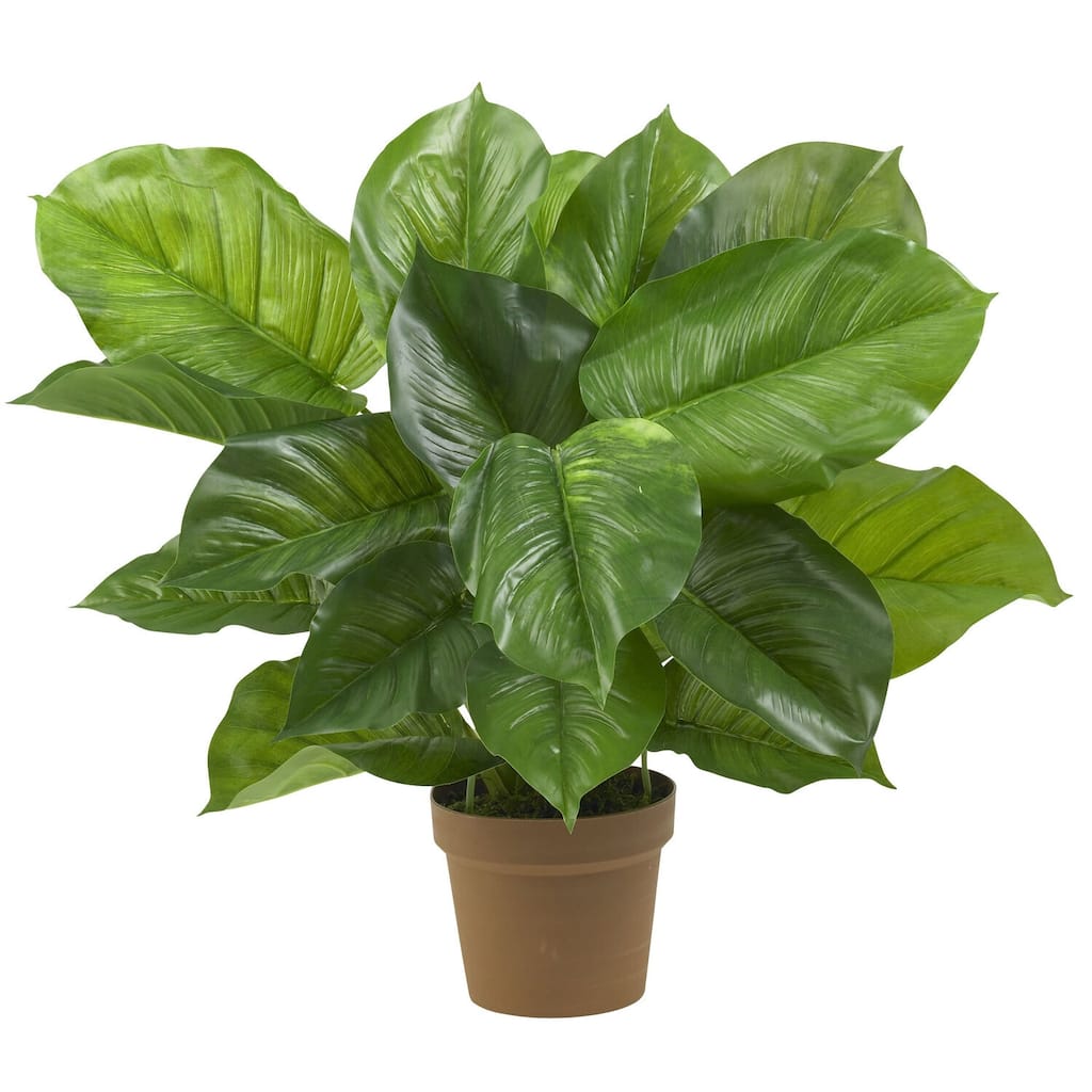Large Silk Plant - Real Touch Faux Foliage for Home Office Decor - 2.67ft.