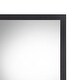 preview thumbnail 3 of 3, 32 Inch Wall Mirror, Sleek Rectangular Portrait Wood Frame, Black - Brown