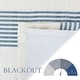 preview thumbnail 9 of 7, DriftAway Cabana Stripe Linen Textured Farmhouse Blackout Window Curtains - 52" Width X 84" Length