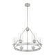 preview thumbnail 3 of 13, Hunter Hartland 6-Light Wagon Wheel Chandelier - Dining/Living Room, Kitchen Table, Entry - Farmhouse, Industrial, Transitional