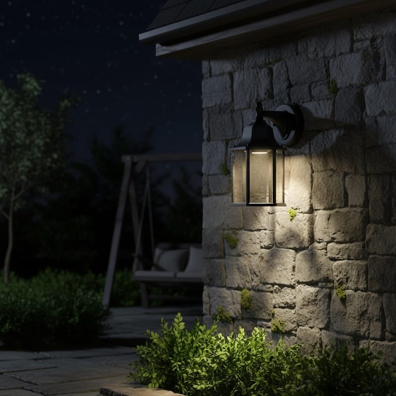 LED Light Outdoor Wall Lighting in Black