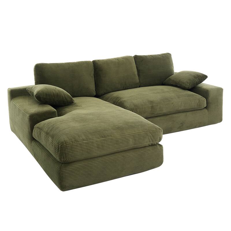 corduroy compressed sofa
