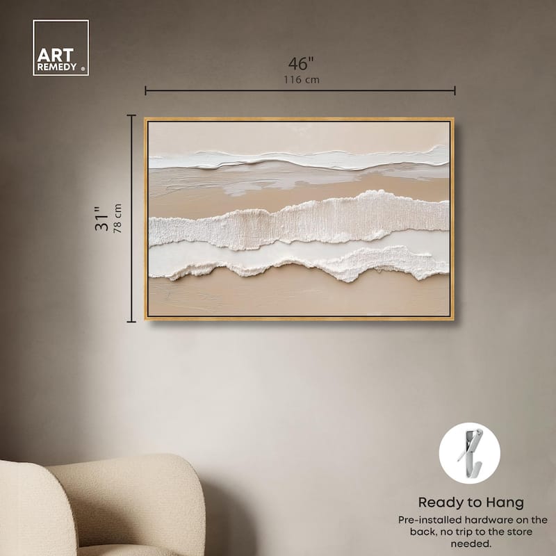 Textured Sea II Canvas by Art Remedy