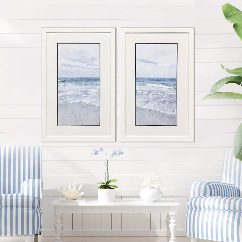 Paragon Tranquil Ocean Framed Art - Set of 2