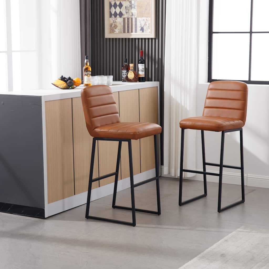 Kitchen Breakfast Bar Stools with Footrest
