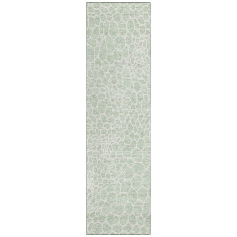 Machine Washable Indoor/ Outdoor Chantille Animal Print Rug