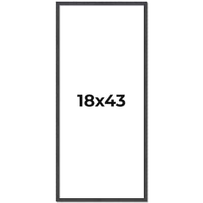 18x43 Frame Brown Solid Wood Picture Frame - Complete Modern Photo