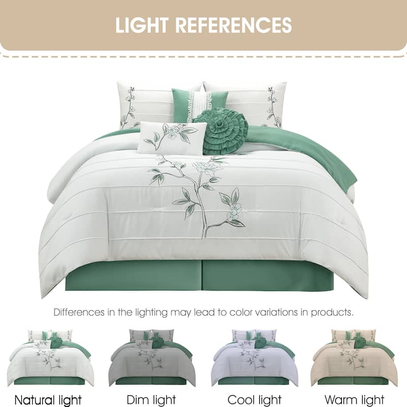 Nanshing Blair 7 Piece Botanical Comforter Set