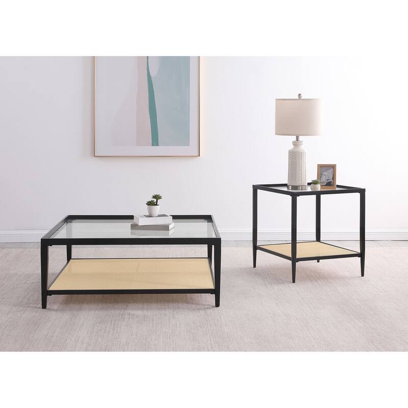 Amherst Coffee And End Table Set Black - 2-piece set