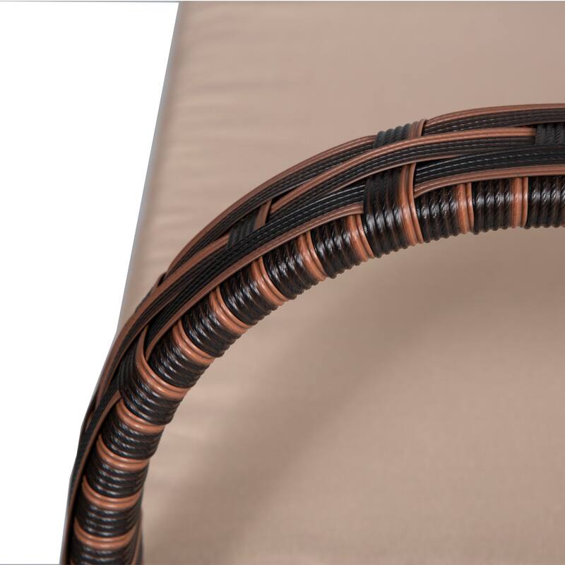 Sonoma 4 Piece Wicker all-weather Conversation Set with Cushions & Coffee Table