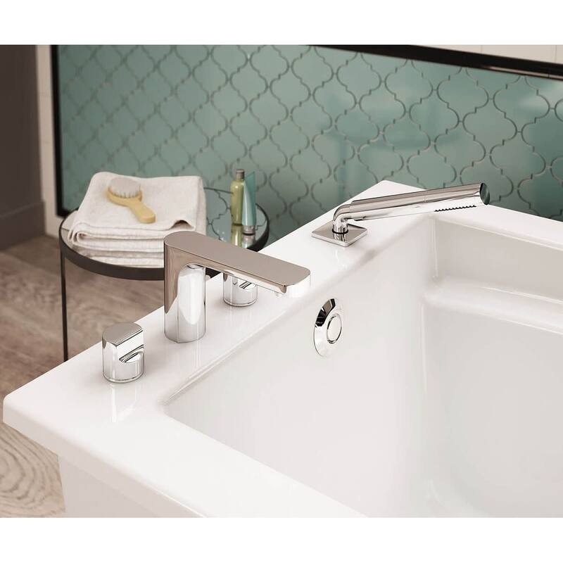 Maax Optik 60" Free Standing Acrylic Soaking Tub with Reversible Drain