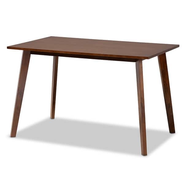 Britte Mid-Century Modern Transitional Rectangular Wood Dining Table ...