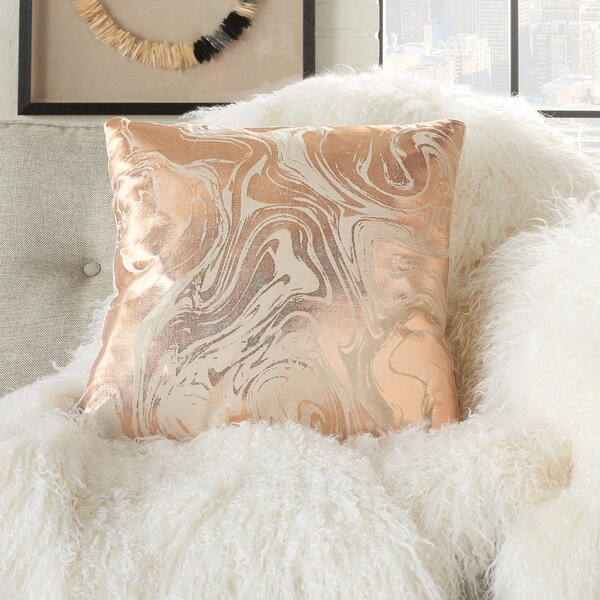 Rose gold fluffy pillow clearance