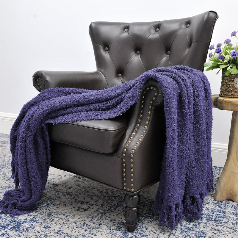Fluffy Woven Throw