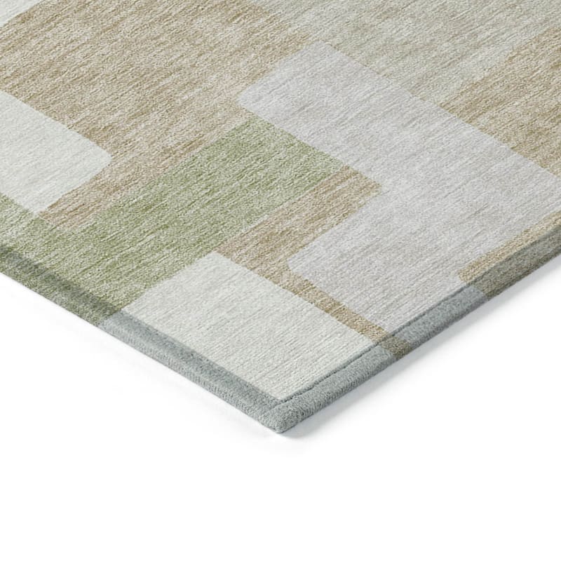 HomeRoots Geometric Transitional Rectangle Outdoor Rug