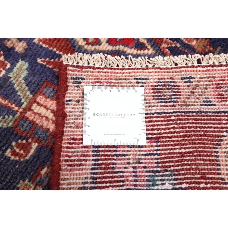 ECARPETGALLERY Hand-knotted Antalya Vintage Navy Wool Rug - 3'11 x 9'4