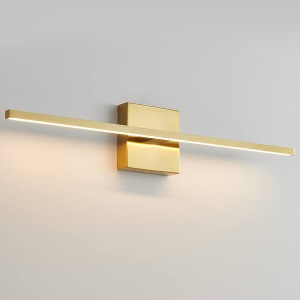 Gold LED Bathroom Vanity Lights Fixtures Over Mirror 24 inch - Bed Bath ...
