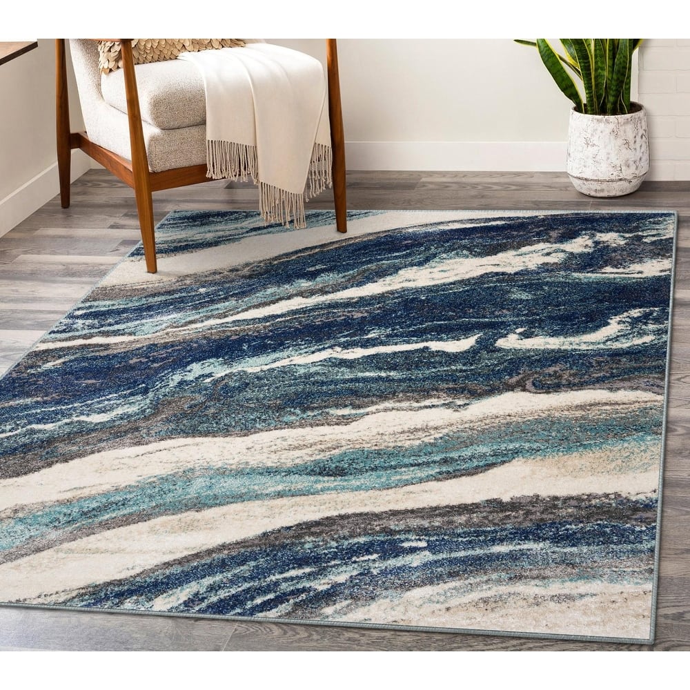 Luxe Weavers Marble Abstract Art Deco Area Rug, Indoor Carpet