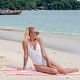 preview thumbnail 29 of 32, Arkwright Cabo Cabana 4-Piece Oversized Striped Beach Towel Set - 30x70