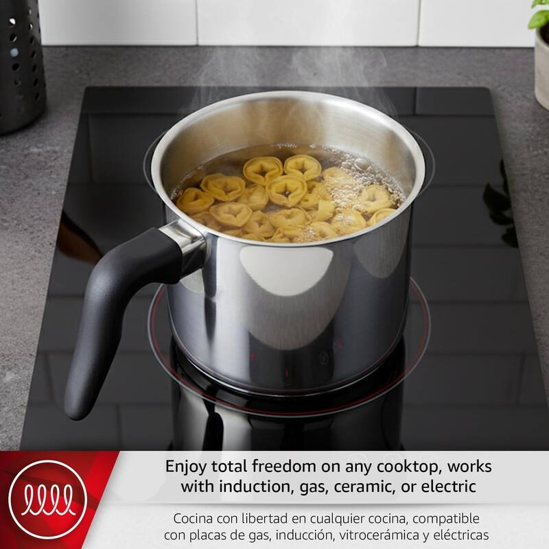 Magefesa Royal 2-Quart Stainless Steel Saucepan, Milk Pot