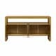 preview thumbnail 7 of 23, 60" 4-Door Sideboard, Modern Minimalist Solid Wood Veneer Sideboard with Open Shelf