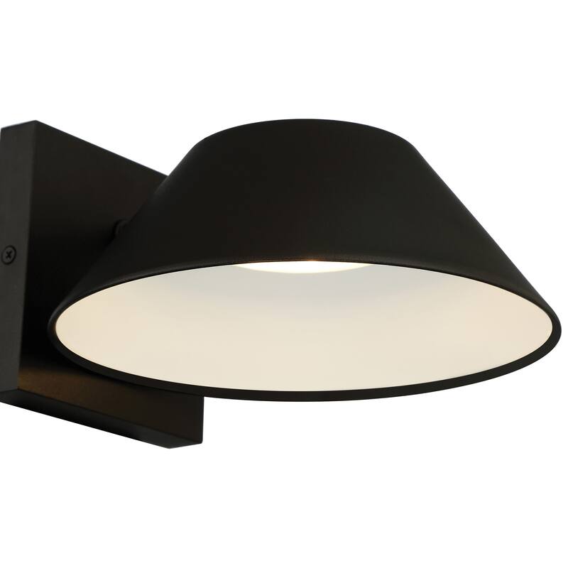 Access Lighting Solano Large Outdoor LED Wall Sconce - Black Finish