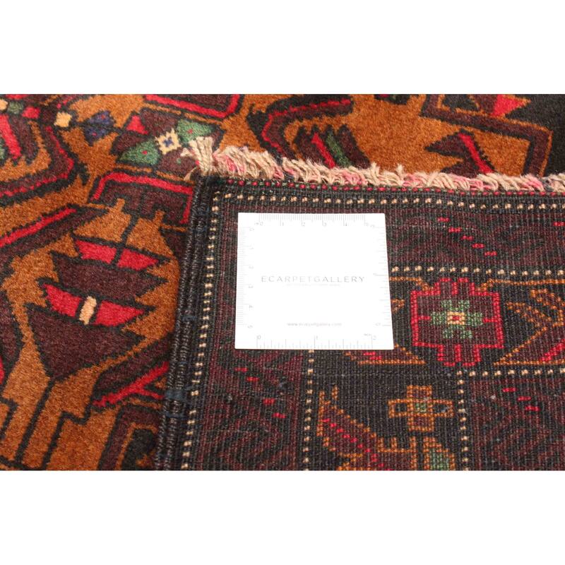 ECARPETGALLERY Hand-knotted Teimani Black Wool Rug - 3'1 x 5'0