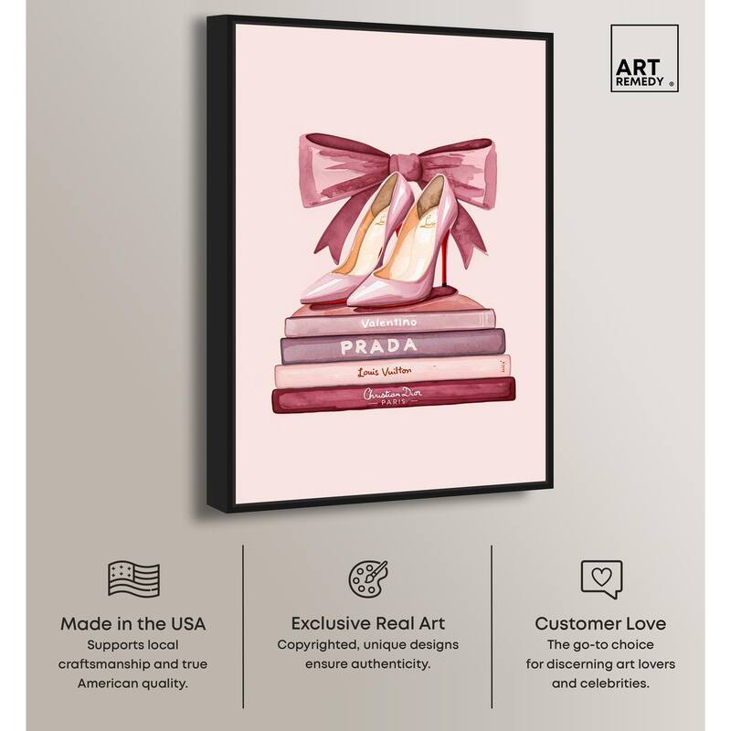Stack of Fashion Canvas by Art Remedy